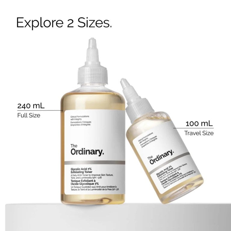The Ordinary Glycolic Acid 7% Exfoliating Toner, 240ml