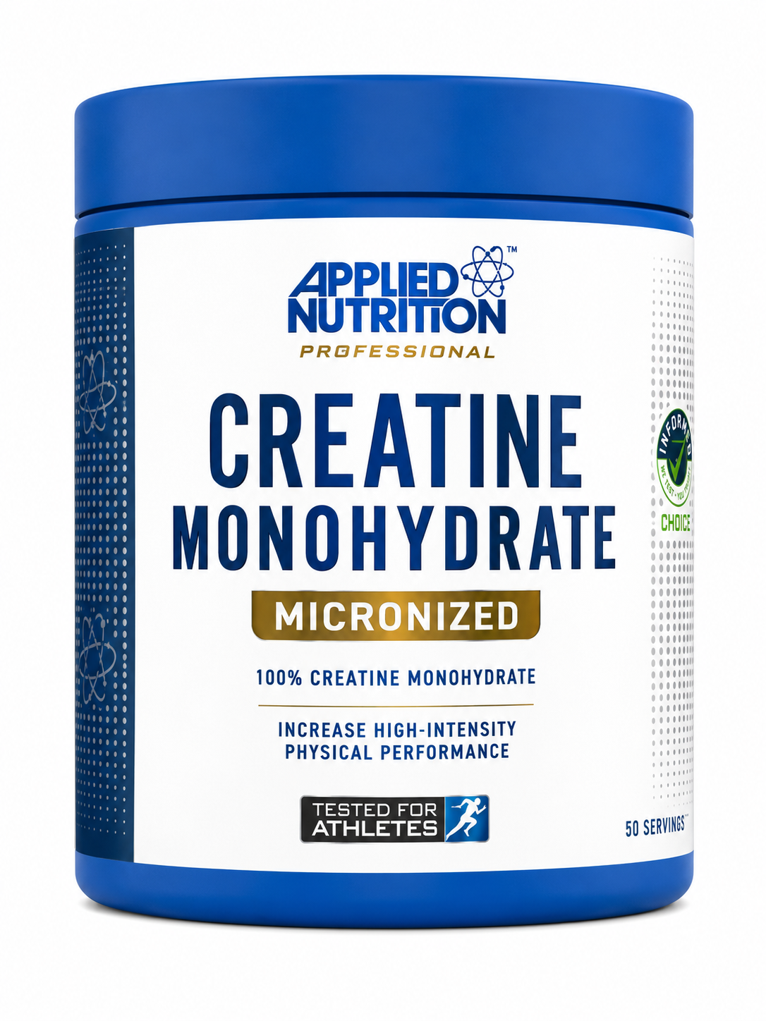 Applied Nutrition Professional Creatine Monohydrate Micronized 100% Pure Tested for Athletes - 50 Servings