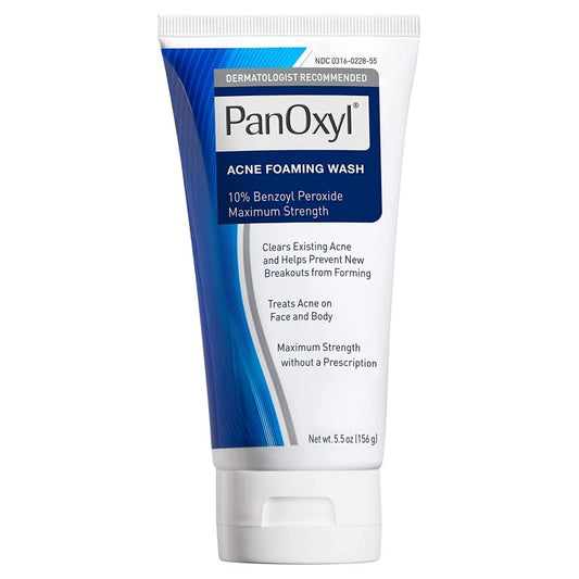 PanOxyl Acne Foaming Wash With Benzoyl Peroxide 10% – 156g