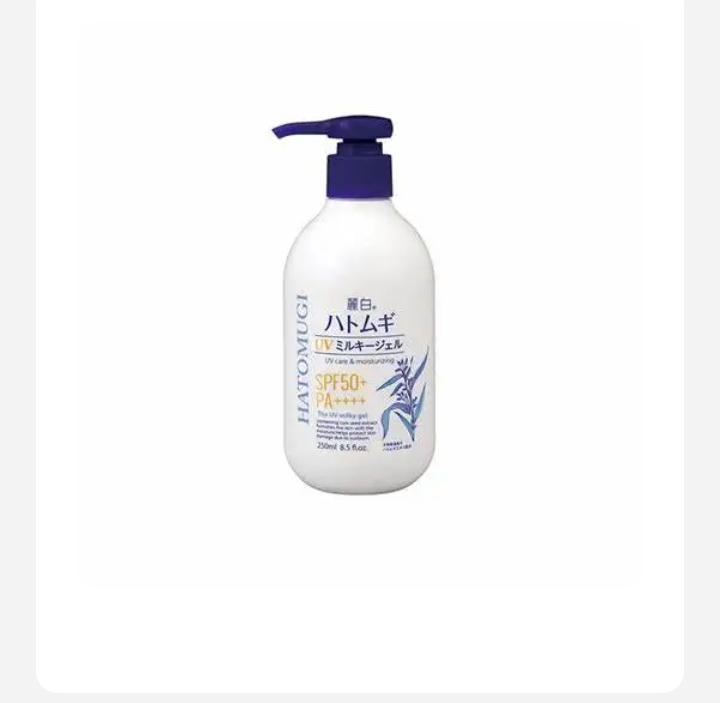 Hatomugi The UV & Moisturizing Milky Gel SPF 50+ Pa++++ 250ml