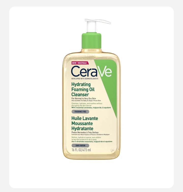 CeraVe Hydrating Foaming Oil Cleanser, 16oz