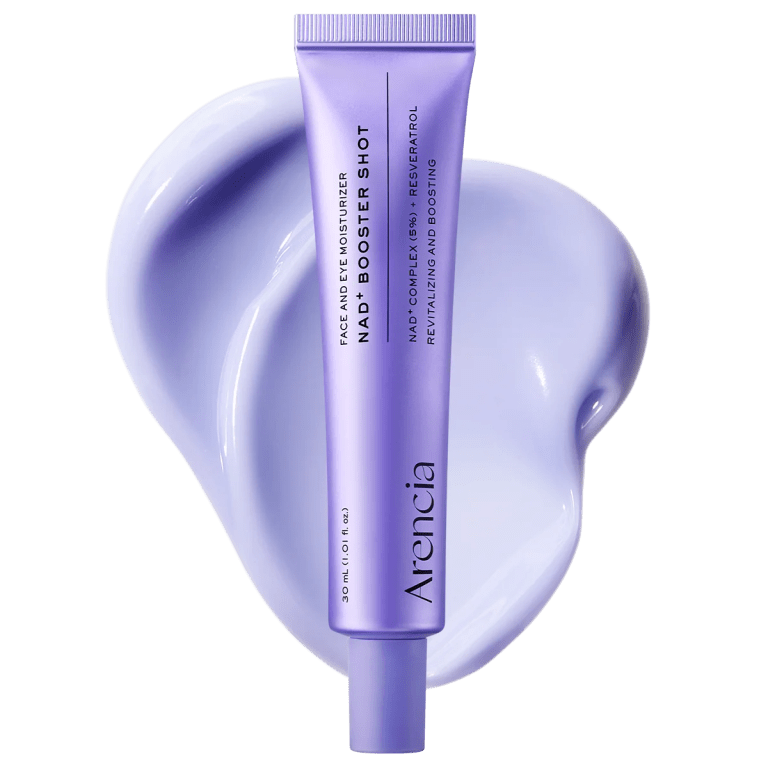 Arencia NAD+ Time-Rewind Booster Shot, Firming & Revitalizing Serum with 5% NAD+ Complex, Peptides & Resveratrol, 1.01 fl.