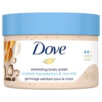 Dove Macadamia & Rice Milk Body Scrub/Polish 10.5 oz