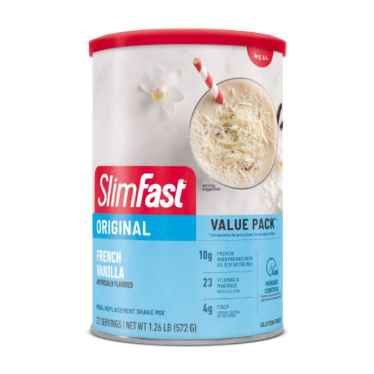 SlimFast Meal Replacement Powder, Original French Vanilla (14 Servings), 364g [New Look]