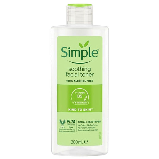 Simple Kind to Skin Facial Toner Soothing 200ml