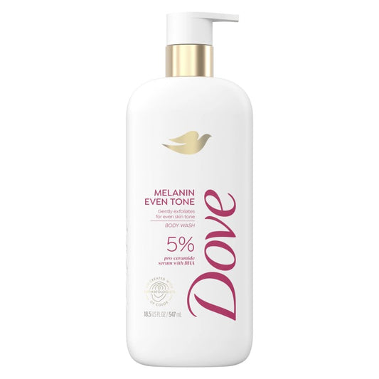 Dove Exfoliating Melanin Even Skin Tone 5% Pro-Ceramide Serum Body Wash