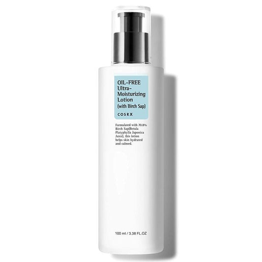 COSRX Oil Free Lotion with Birch Sap, Daily Acne Facial Moisturizer, 3.38 fl.oz / 100ml