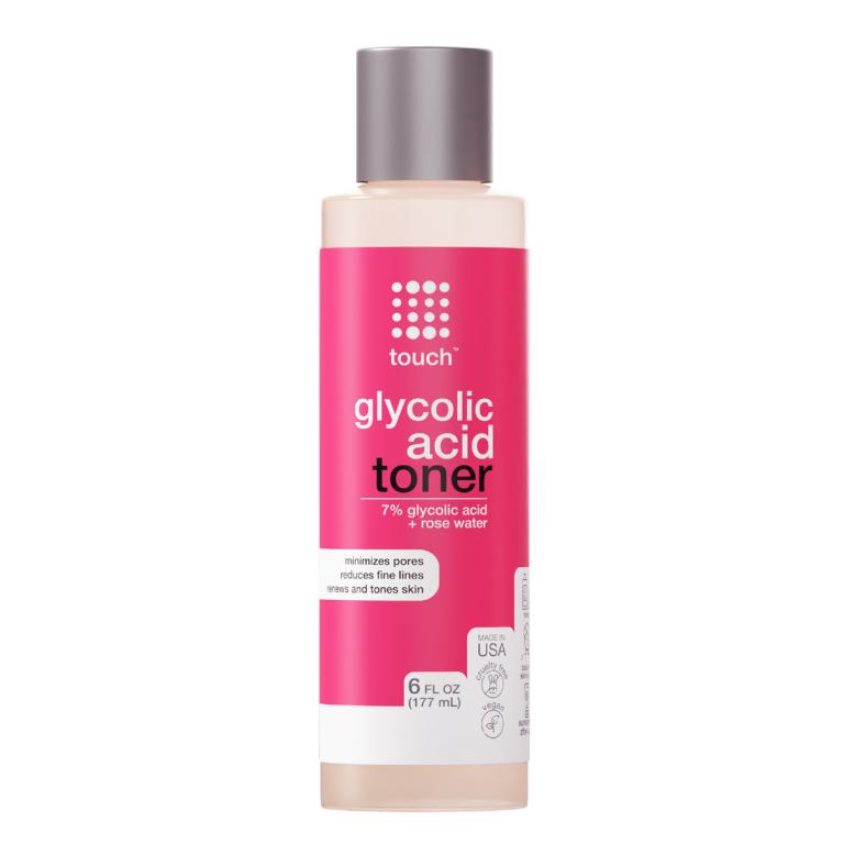 Touch 7% Glycolic Acid Toner with Rose Water Hazel, 6 oz.